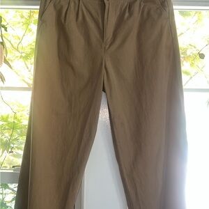 Madewell Women's Tan Wide Leg Pants